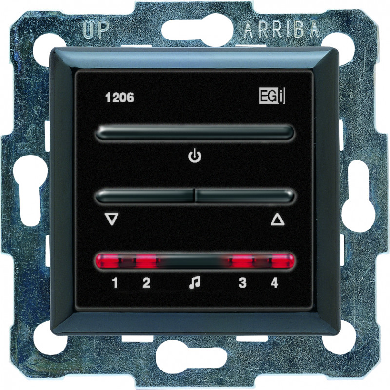 1206.12 Teclado control digital para amplificadores negro