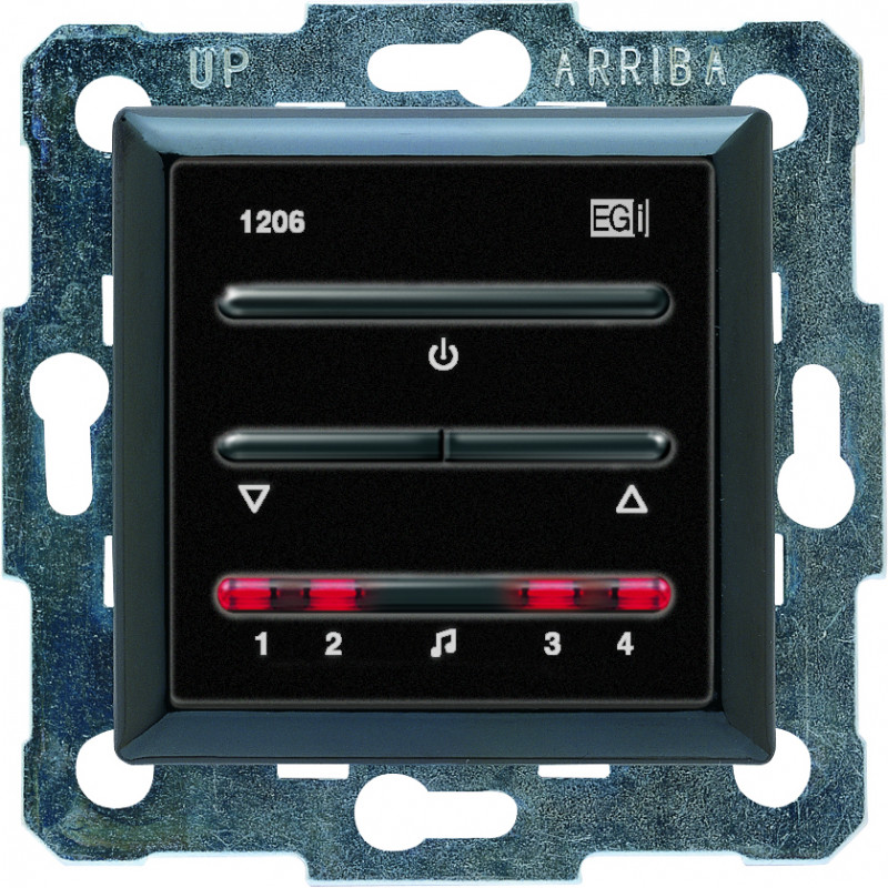 1206.12 Teclado control digital para amplificadores negro