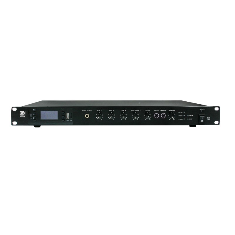 10306 amplificador mezclador 1 zona 120W frontal